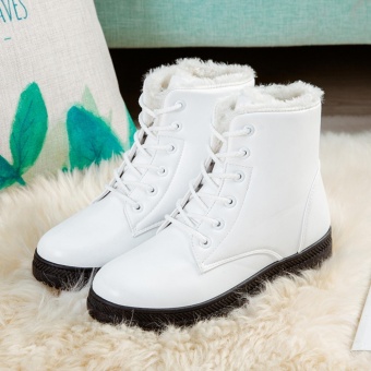 Hanyu Women's Snow Boots Martin Boots Outlets Waterproof LadisShoes(White Size 35) - Intl June 2018 - 2 Hanyu Women's Snow Boots Martin Boots Outlets Waterproof LadisShoes(White Size 35) - intl - 2
