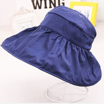Lady Fashion Summer Hat หมวกกันแดดแฟชั่นคุณภาพสูง- Navy Style Lady Fashion Summer Hat หมวกกันแดดแฟชั่นคุณภาพสูง- Navy Style