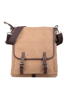 Lily กระเป๋าสะพายข้าง ผู้ชาย ผ้า Canvas ผสมหนัง PU รุ่น LC0020 (สีกากี) Lily กระเป๋าสะพายข้าง ผู้ชาย ผ้า Canvas ผสมหนัง PU รุ่น LC0020 (สีกากี)