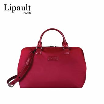 LIPAULT กระเป๋าถือ รุ่น LADY PLUME BOWLING BAG S สี AMARANTH RED LIPAULT กระเป๋าถือ รุ่น LADY PLUME BOWLING BAG S สี AMARANTH RED