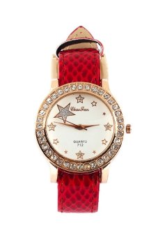 ซื้อ/ขาย Mame Fashion Trendy นาฬิกาข้อมือผู้หญิง สายหนัง รุ่น MAME TD AC1-2 - สีแดง