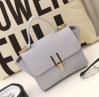 กระเป๋าถือพร้อมสายสะพาย รุ่น mini Bag สีเทา กระเป๋าถือพร้อมสายสะพาย รุ่น mini Bag สีเทา