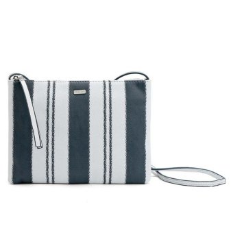 PARFOIS กระเป๋าสะพายข้าง Leather Crossbody Bag (White/Blue) PARFOIS กระเป๋าสะพายข้าง Leather Crossbody Bag (White/Blue)