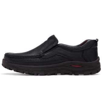 Plus Size 38-48 Men's Fashion Leisure British Genuine Leather ShoesLelaki Kasut Formal (Black) - Intl June 2018 - 3 Plus Size 38-48 Men's Fashion Leisure British Genuine Leather ShoesLelaki Kasut Formal (Black) - intl - 3