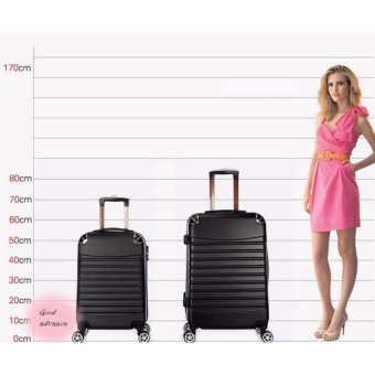 กระเป๋าเดินทาง 24 นิ้ว 8 ล้อคู่ 360 ํ POLYCARBONATE รุ่น GTC02-24inch black