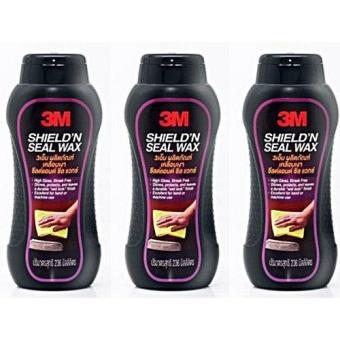 3M SHIELD 'N SEAL WAX ครีมเคลือบเงาสีรถ ขนาด 236 มิลลิลิตรม ชุด 3ขวด แถม ฟองน้ำ + ผ้าไมโครไฟเบอร์ 3M SHIELD 'N SEAL WAX ครีมเคลือบเงาสีรถ ขนาด 236 มิลลิลิตรม ชุด 3ขวด แถม ฟองน้ำ + ผ้าไมโครไฟเบอร์