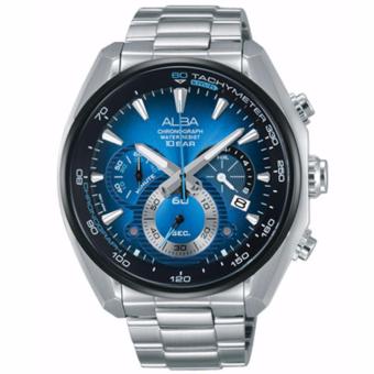 ALBA Chronograph นาฬิกาข้อมือผู้ชาย สีน้ำเงิน/ดำ สายสแตนเลส รุ่น AU2185X1 ALBA Chronograph นาฬิกาข้อมือผู้ชาย สีน้ำเงิน/ดำ สายสแตนเลส รุ่น AU2185X1
