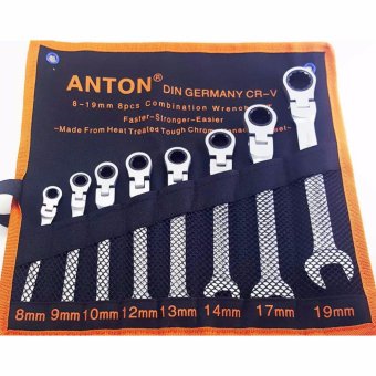 สนใจซื้อ ANTON ชุดประแจแหวนข้างปากตาย คอพับได้ ขนาด 8-19 มม 8 ชิ้น สนใจซื้อ ANTON ชุดประแจแหวนข้างปากตาย คอพับได้ ขนาด 8-19 มม 8 ชิ้น