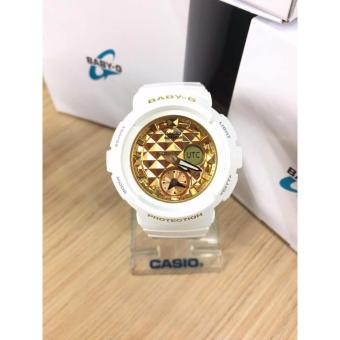 Casio BABY-Gนาฬิกาข้อมือผู้หญิง สีขาว สายเรซิ่น รุ่นBGA-195M-7A ประกันCMG1ปี July 2018 - 2 Casio BABY-Gนาฬิกาข้อมือผู้หญิง สีขาว สายเรซิ่น รุ่นBGA-195M-7A ประกันCMG1ปี - 2