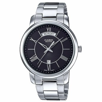 ประเทศไทย Casio Beside นาฬิกาข้อมือผู้ชาย รุ่น BEM-151D-1AVDF