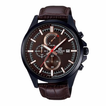 ซื้อ/ขาย Casio Edifice นาฬิกาข้อมือผู้ชาย สายหนังสีน้ำตาล รุ่น EFV-520BL-5AVUDF (สีน้ำตาล)
