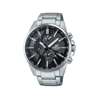 2561 Casio Edifice นาฬิกาข้อมือผู้ชาย สายสแตนเลส รุ่น ETD-300D-1AVUDF /หน้าปัดคู่แสดงเวลารอบโลก)ประกันCMG