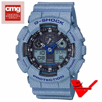 Casio G-shock (ประกันCMG) นาฬิกาข้อมือชาย 2 ระบบ นาฬิกาข้อมือ สายเรซิ่น รุ่น Limited Edition GA-100DE-2A Casio G-shock (ประกันCMG) นาฬิกาข้อมือชาย 2 ระบบ นาฬิกาข้อมือ สายเรซิ่น รุ่น Limited Edition GA-100DE-2A