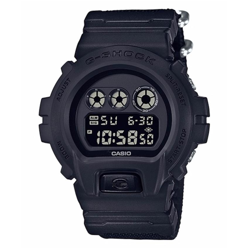 Casio G-Shock นาฬิกาข้อมือ สีดำด้าน สายไนลอน รุ่น DW-6900BBN-1DR