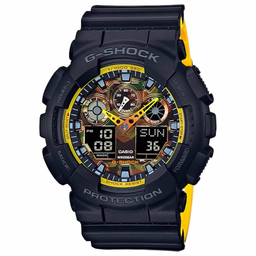 Casio G-Shock นาฬิกาข้อมือผู้ชาย สายเรซิ่น รุ่น GA-100BY-1A