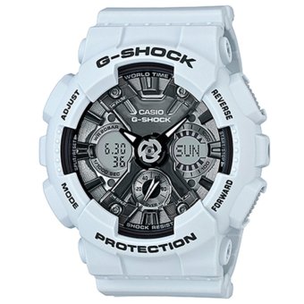 2561 Casio G-Shock Mini นาฬิกาข้อมือผู้หญิง สายเรซิ่น รุ่น GMAS120MF-2A - สีเทา