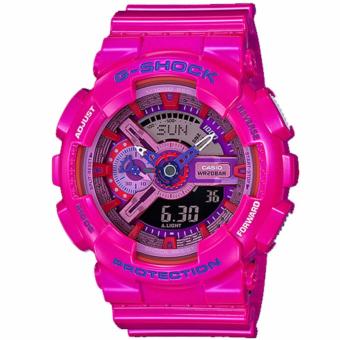 ราคา CASIO G-Shock นาฬิกาข้อมือผู้ชาย สีชมพู สายเรซิน รุ่น GA-110MC-4ADR