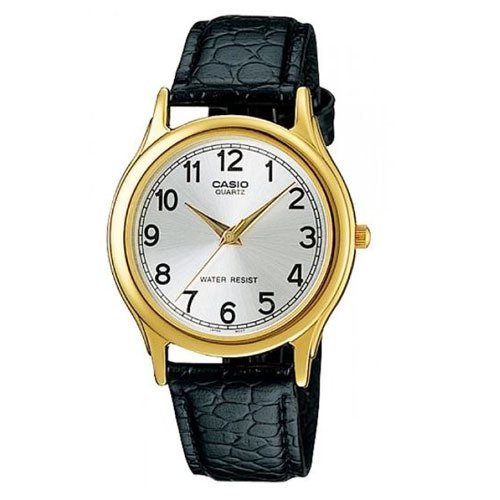 Casio นาฬิกาข้อมือผู้ชายระบบเข็ม สีดำ-เงิน รุ่น Mtp-1093Q-7B1 - Black