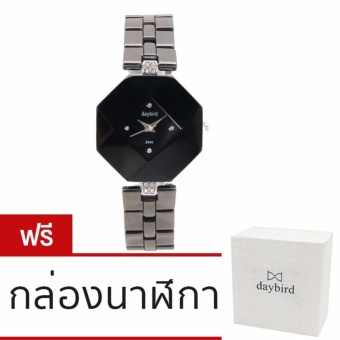 DAY BIRD นาฬิกาข้อมือผู้หญิง หน้าปัดทรง 6 เหลี่ยม ดีไซน์โมเดิร์น หรูหรา สายเซรามิค รุ่น DB-3940 สีดำ (Black) April 2018 - 2 DAY BIRD นาฬิกาข้อมือผู้หญิง หน้าปัดทรง 6 เหลี่ยม ดีไซน์โมเดิร์น หรูหรา สายเซรามิค รุ่น DB-3940 สีดำ (Black) - 2