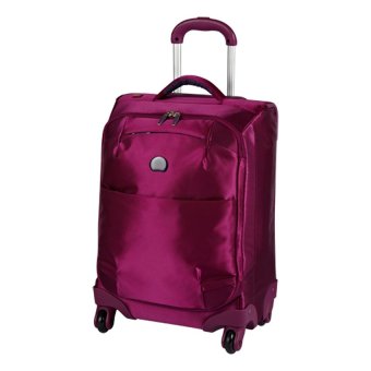 Delsey กระเป๋าเดินทางใช้ขึ้นเครื่องแบบผ้าล้อลาก 4 ล้อ ขนาด 22 นิ้ว (55 ซม.) รุ่น For Once (Purple)