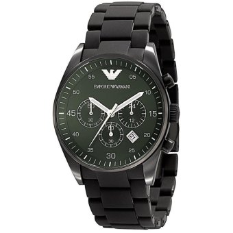 ราคา Emporio Armani Quartz Chronograph Green Dial Men s Watch AR5922