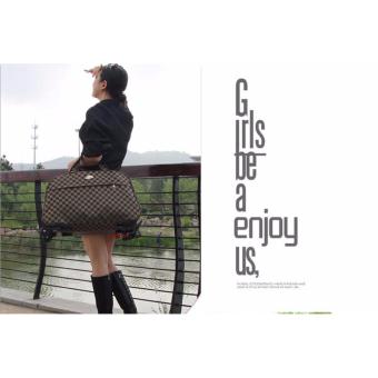 กระเป๋าเดินทางแบบถือพร้อมล้อลาก รุ่งGBL02-COFFEE สีกาแฟ