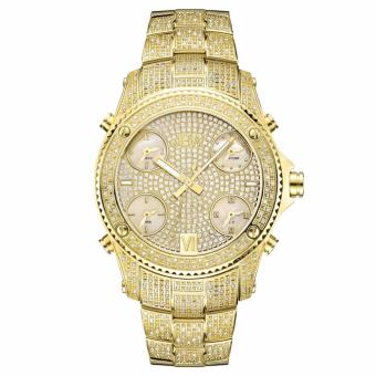ราคา JBW Men s JB-6213-A "Jet Setter" 18k Gold Five Time Zone with 234 Diamond Watch