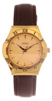 ราคา Julius นาฬิกาข้อมือผู้หญิง สีน้ำตาล สายหนัง รุ่นJA-760E