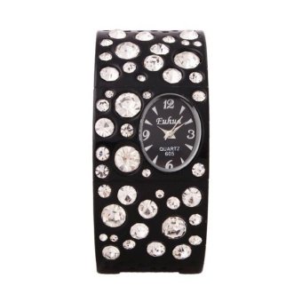 ราคา Mame Premium Elegant Crystal Silver Bracelet Quartz - รุ่น P3(สีดำ)