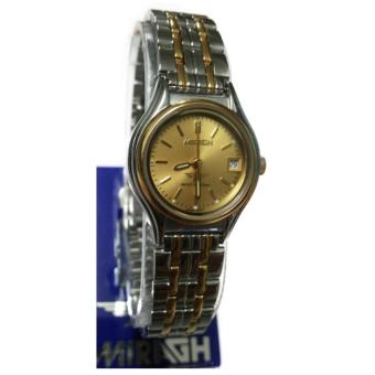 ราคา Miragh นาฬิกาข้อมือหญิง เรือนทอง สาย 2 กษัติ มีวันที่ รุ่น L11046AG (ทอง/เงิน)