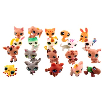Pet Doll 20-piece Lot Littlest Pet Shop Dog Small Toys AnimalFigures 2016 - intl