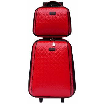 POLO กระเป๋าเดินทาง ล้อลาก เซ็ทคู่ 20 นิ้ว/14 นิ้ว รุ่น DIAMOND DR001 (Red)