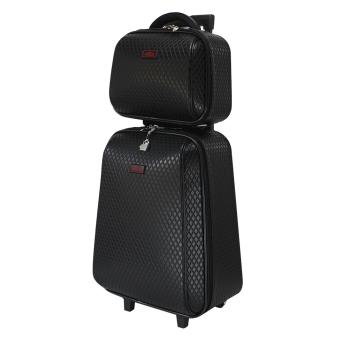 POLO กระเป๋าเดินทาง ล้อลาก เซ็ทคู่ 20 นิ้ว/14 นิ้ว รุ่น New Swanky W003B (Black)