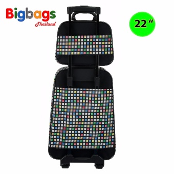 Polo กระเป๋าเดินทาง ล้อลาก 22/12 นิ้ว เซ็ตคู่ รุ่น Mosaic TK1001EF (Multicolor Black)