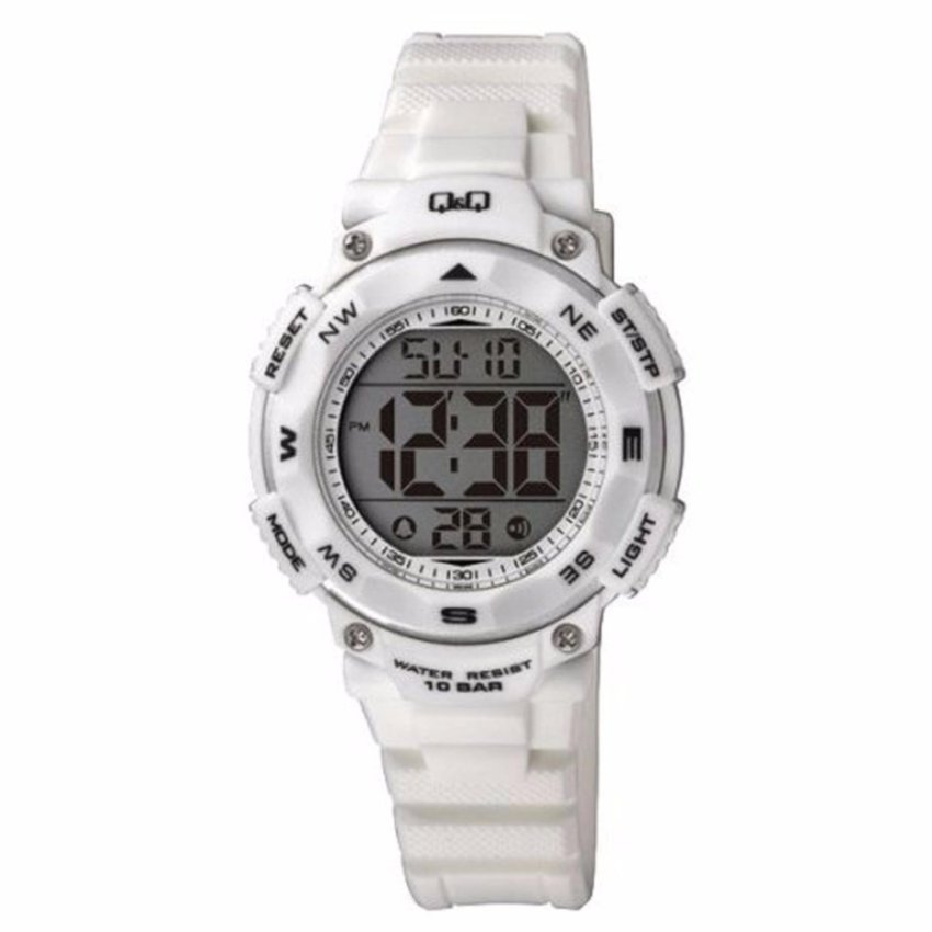 Q&Q นาฬิกาข้อมือผู้หญิง สีขาว สายเรซิ่น รุ่น M149J005Y