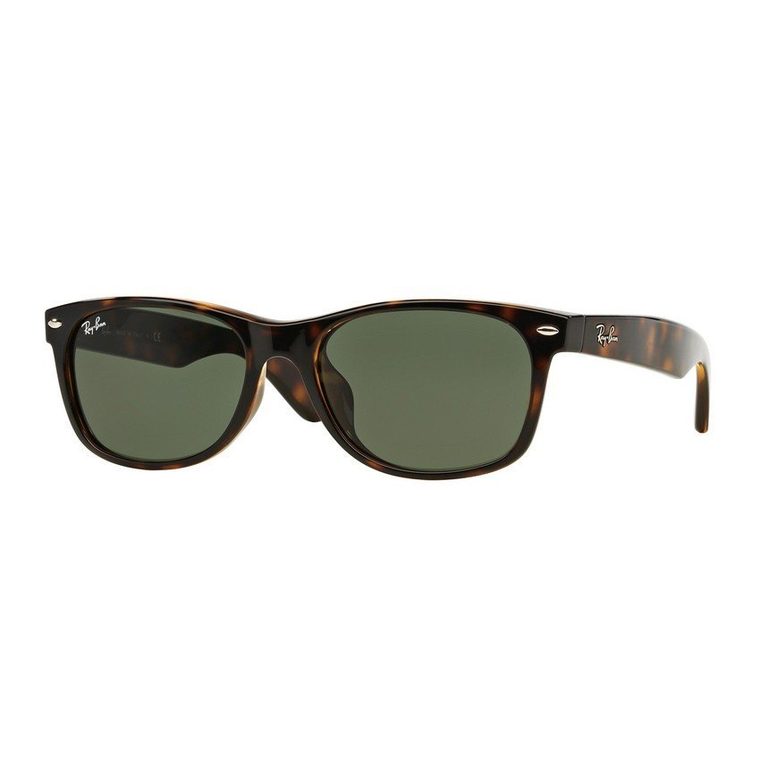 Ray-Ban แว่นกันแดด รุ่น New Wayfarer (F) RB2132F - Tortoise (902) Size 52 Crystal Green Ray-Ban แว่นกันแดด รุ่น New Wayfarer (F) RB2132F - Tortoise (902) Size 52 Crystal Green