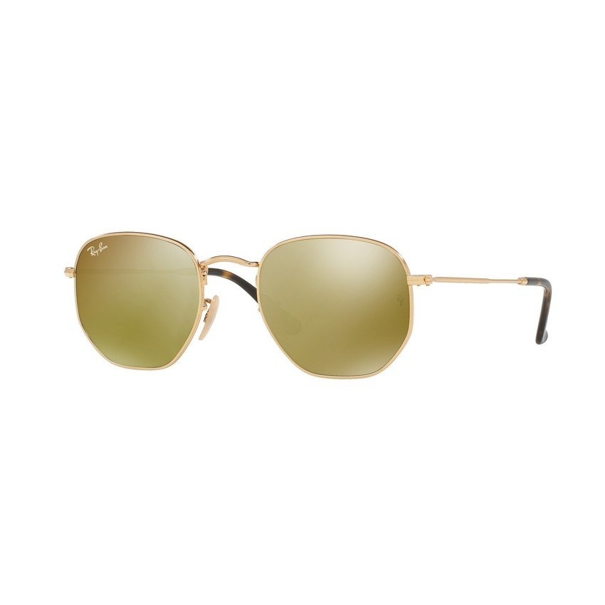 Ray-Ban แว่นกันแดด รุ่น - RB3548NF - Gold (001/93) Size 54 Gold Flash