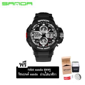 2561 Sanda Watch Water Resist นาฬิกากันน้ำ no.03 แถมริชแบน + ถ่านนาฬิกา + กล่องสุดหรู