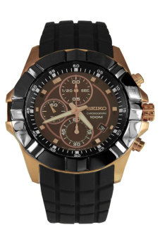 ราคา Seiko Lord Chronograph Men s Watch Black Rubber Strap รุ่น SNDD80P1