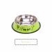 Stainless Steel Pet Bowl Cartoon Pattern Single Bowl - Green L - intl