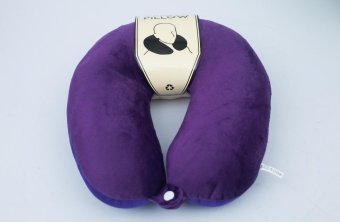 Travel Pillow หมอนรองคอ รุ่น Microbead แบบมีกระดุม (Violet) Travel Pillow หมอนรองคอ รุ่น Microbead แบบมีกระดุม (Violet)
