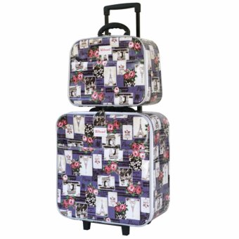 Wheal กระเป๋าเดินทางเซ็ทคู่ 16/12 นิ้ว Code 604907 Rose Eiffel (Purple)