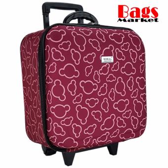 Wheal กระเป๋าเดินทางหน้านูน กระเป๋าล้อลาก 16x16 นิ้ว Code F33516 Micky Mouse (Red)