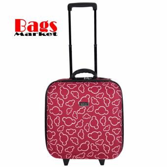 Wheal กระเป๋าเดินทางหน้านูน กระเป๋าล้อลาก 16x16 นิ้ว Code F33516 Micky Mouse (Red)