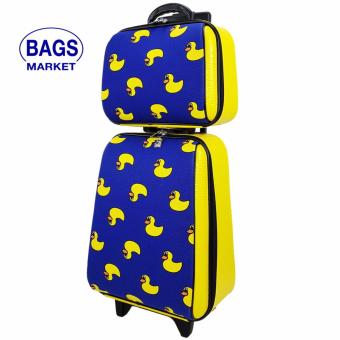 Wheal กระเป๋าเดินทางล้อลากเซ็ทคู่ แม่ลูก 18/14 นิ้ว BB-Duck Yellow-Blue Code FBL1814