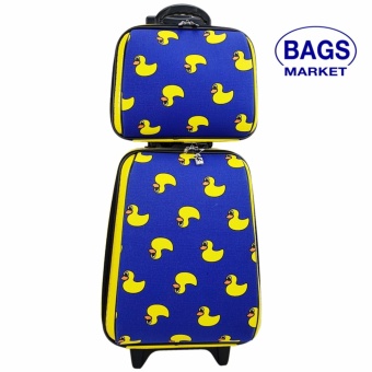 Wheal กระเป๋าเดินทางล้อลากเซ็ทคู่ แม่ลูก 18/14 นิ้ว BB-Duck Yellow-Blue Code FBL1814