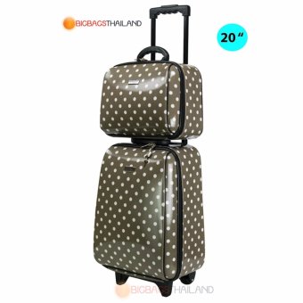 Wheal กระเป๋าเดินทาง ล้อลาก เซ็ทคู่ 20 นิ้ว/14 นิ้ว รุ่น Big Spot F7719 (Grey)