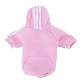 XKP Casual Pet Clothing Small Dogs Elastic Puppy Supplies TwoFeetsports Hoodie Pink M - intl